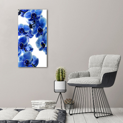 Staand plexiglas foto Blauwe orchidee