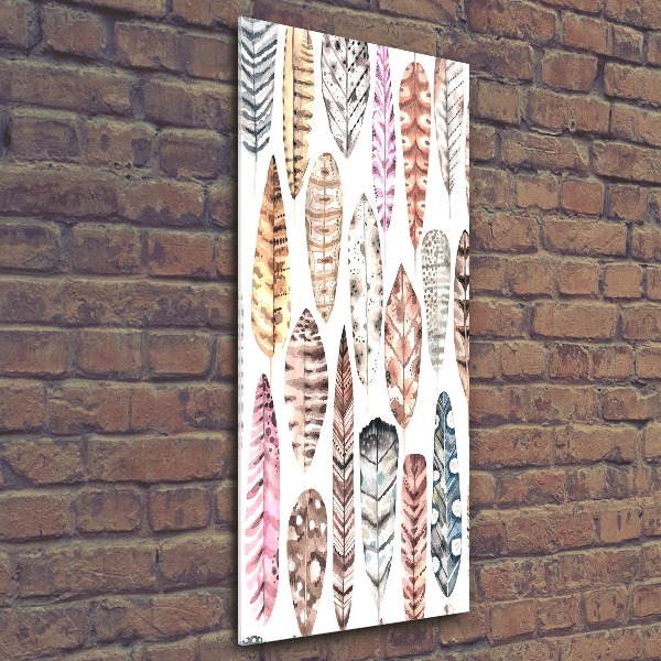 Staand foto in plexiglas Kleurrijke veren