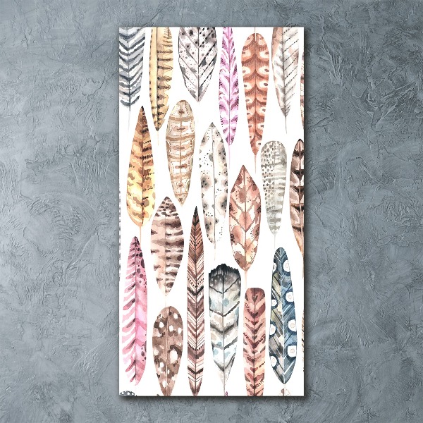 Staand foto in plexiglas Kleurrijke veren