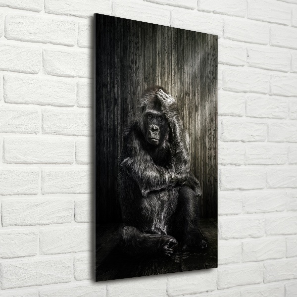 Staand foto op plexiglas Gorilla
