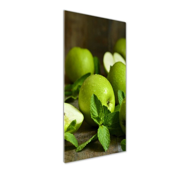 Staand foto op plexiglas Groene appels