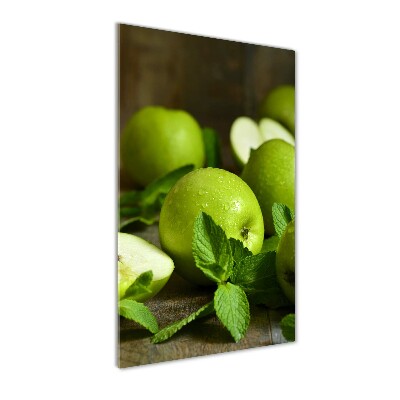 Staand foto op plexiglas Groene appels