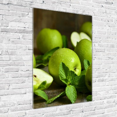 Staand foto op plexiglas Groene appels