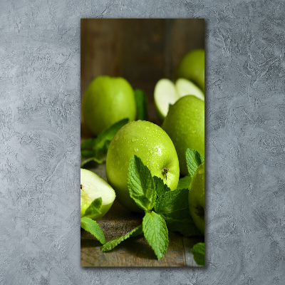 Staand foto op plexiglas Groene appels