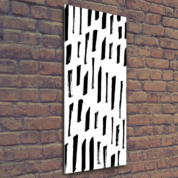 Staand foto op plexiglas Zwart-witte vlekken