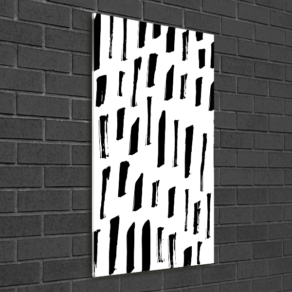 Staand foto op plexiglas Zwart-witte vlekken