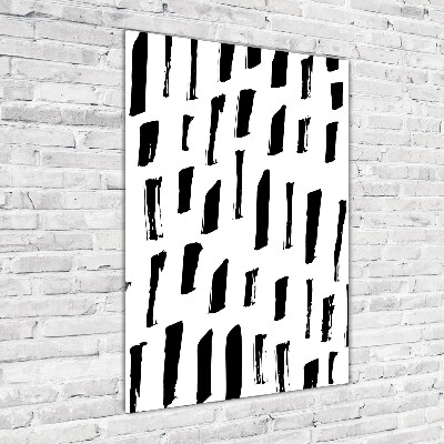 Staand foto op plexiglas Zwart-witte vlekken