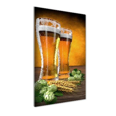 Staand foto plexiglas Twee glazen bier
