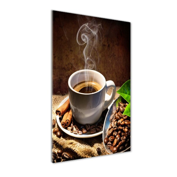 Staand foto in plexiglas Een kopje koffie