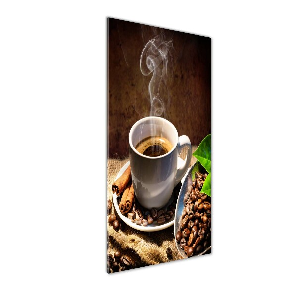 Staand foto in plexiglas Een kopje koffie