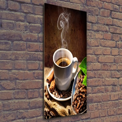 Staand foto in plexiglas Een kopje koffie