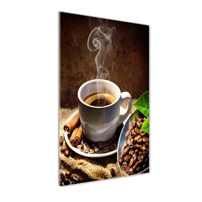 Staand foto in plexiglas Een kopje koffie