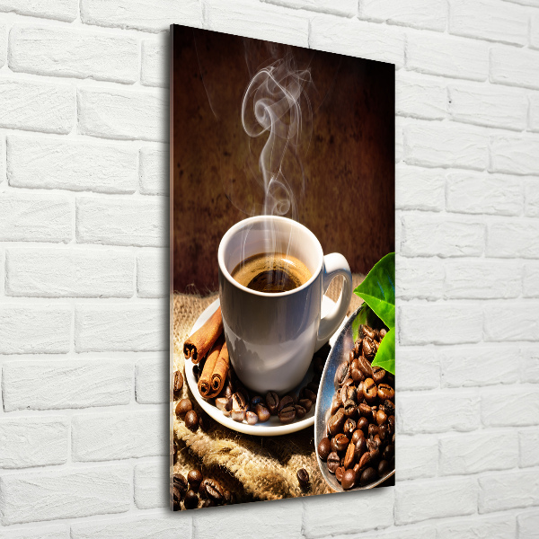 Staand foto in plexiglas Een kopje koffie