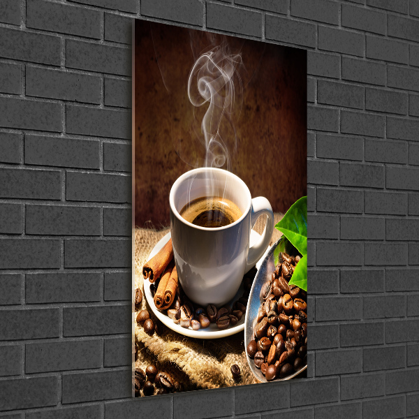 Staand foto in plexiglas Een kopje koffie
