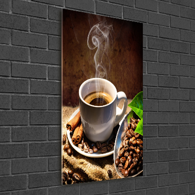 Staand foto in plexiglas Een kopje koffie