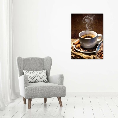Staand foto in plexiglas Een kopje koffie