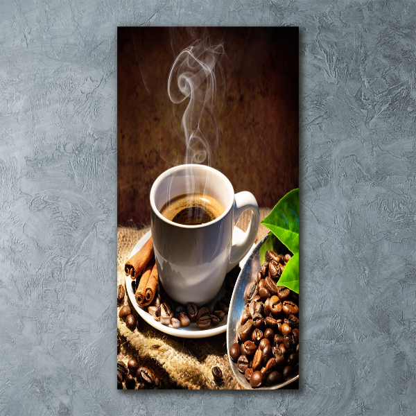 Staand foto in plexiglas Een kopje koffie