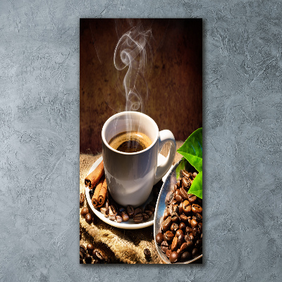 Staand foto in plexiglas Een kopje koffie