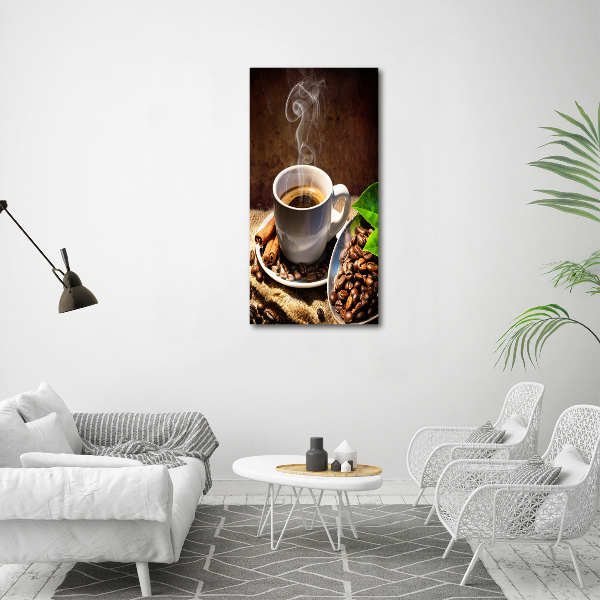 Staand foto in plexiglas Een kopje koffie