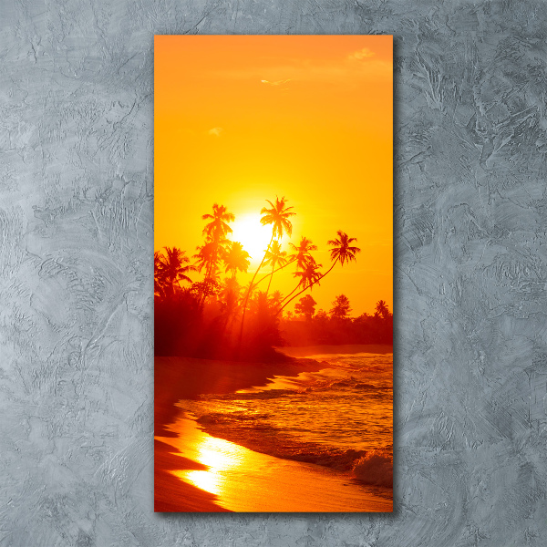 Staand plexiglas foto Tropisch strand