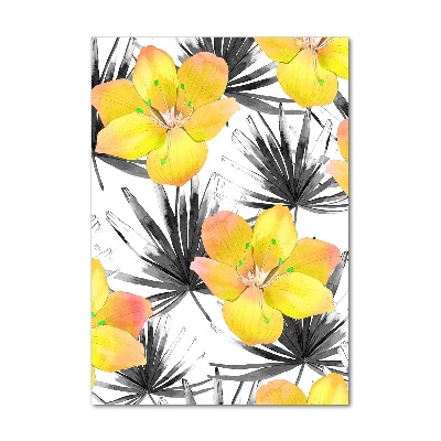 Staand plexiglas foto Tropische bloemen