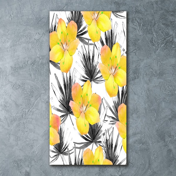 Staand plexiglas foto Tropische bloemen