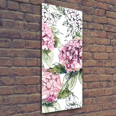 Staand foto in plexiglas Hortensia