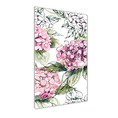 Staand foto in plexiglas Hortensia