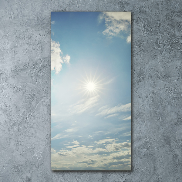 Staand foto in plexiglas De zon aan de hemel