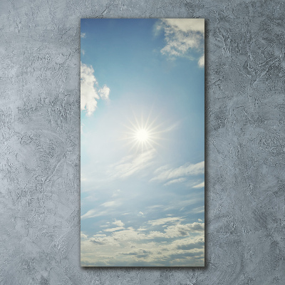 Staand foto in plexiglas De zon aan de hemel