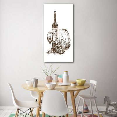 Staand foto op plexiglas Wijn en hapjes