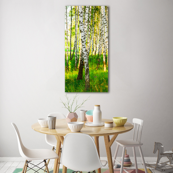 Staand foto plexiglas Berkenbos