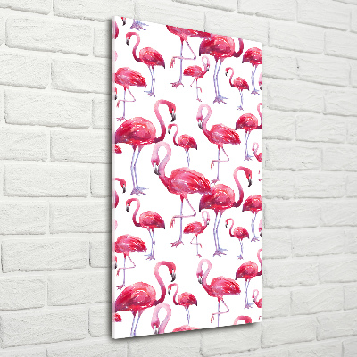 Staand plexiglas foto Flamingo's