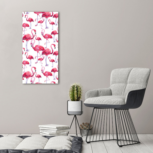 Staand plexiglas foto Flamingo's