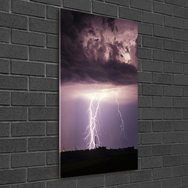 Staand plexiglas foto Onweer