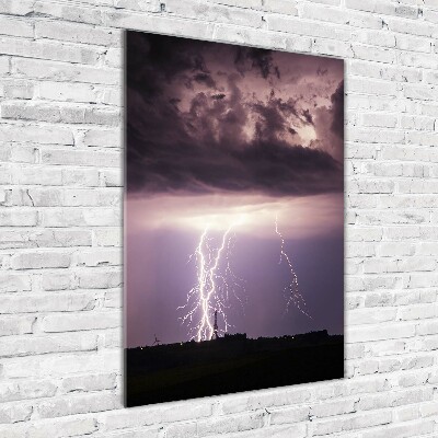 Staand plexiglas foto Onweer