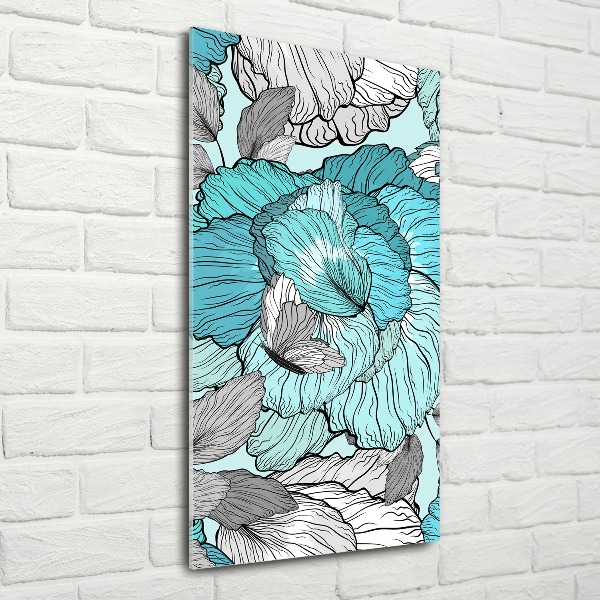 Staand foto in plexiglas Bloemenpatroon