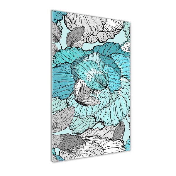 Staand foto in plexiglas Bloemenpatroon