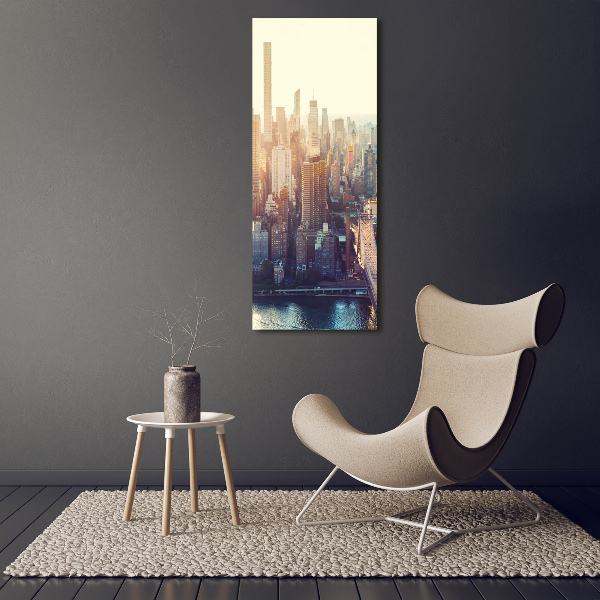 Staand foto in plexiglas New York vanuit vogelperspectief