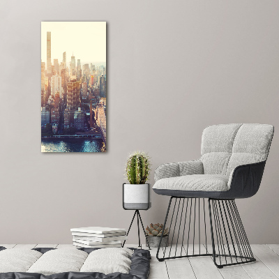 Staand foto in plexiglas New York vanuit vogelperspectief