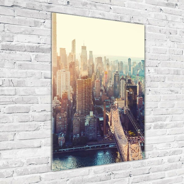 Staand foto in plexiglas New York vanuit vogelperspectief