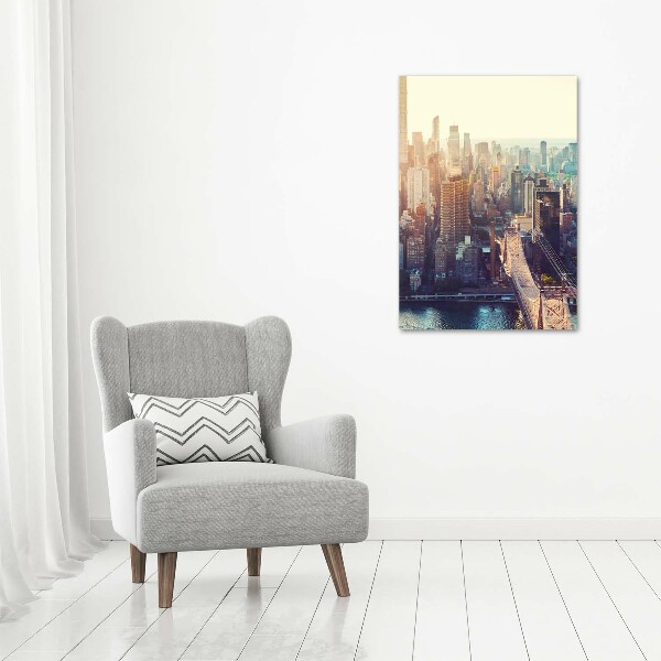 Staand foto in plexiglas New York vanuit vogelperspectief