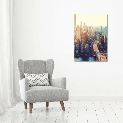 Staand foto in plexiglas New York vanuit vogelperspectief