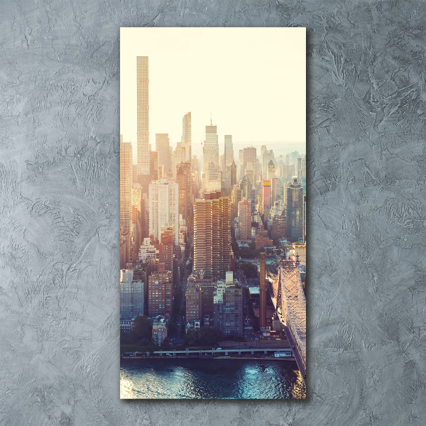 Staand foto in plexiglas New York vanuit vogelperspectief