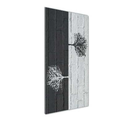 Staand plexiglas foto Bomen op de muur