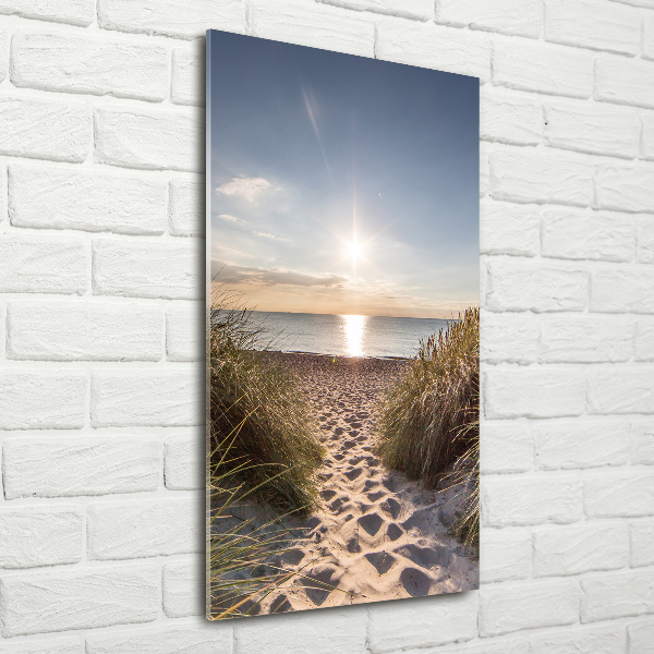 Staand plexiglas foto duinen aan zee
