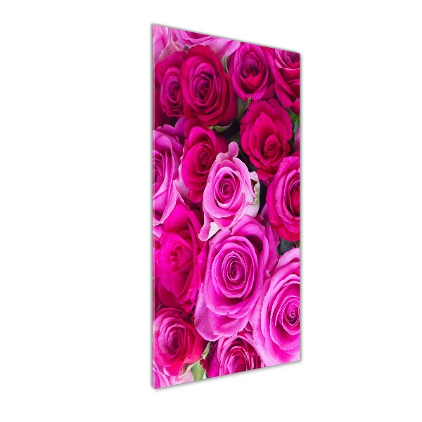 Staand plexiglas foto Roze rozen