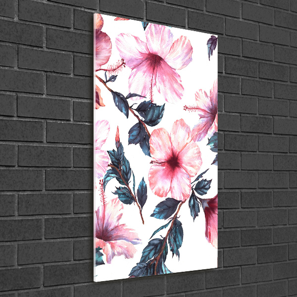 Staand plexiglas foto Hibiscus