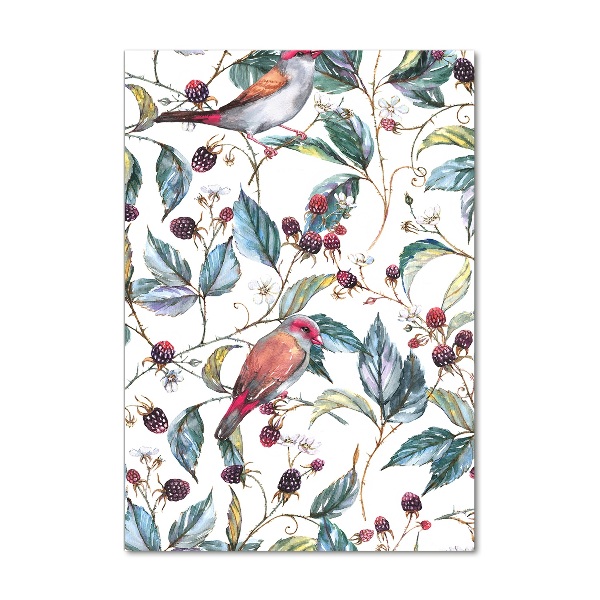 Staand foto in plexiglas Vogels en bramen