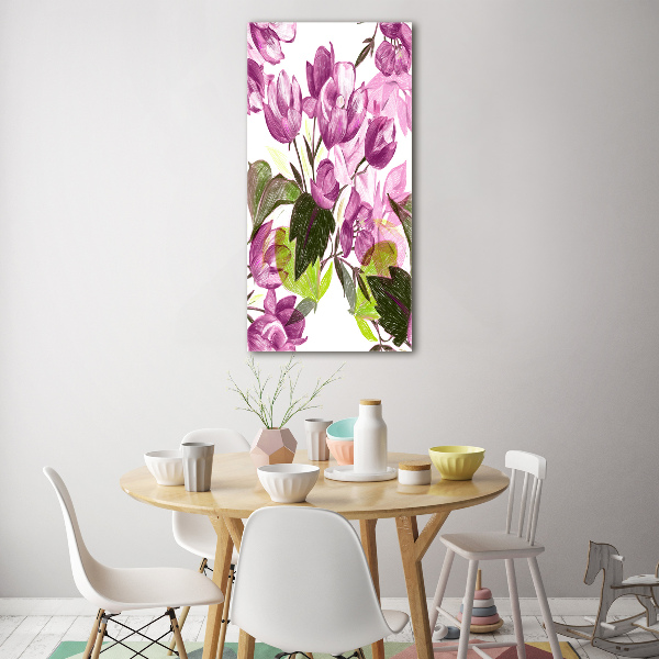 Staand plexiglas foto Paarse bloemen